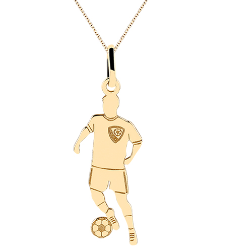 Pingente Futebol em Ouro Amarelo 18k