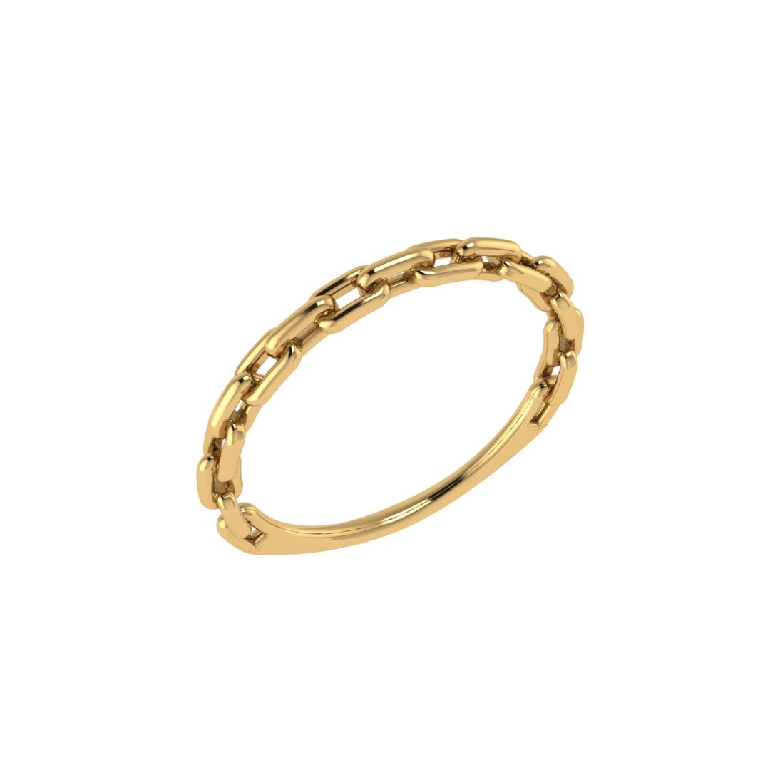 Anel Elos em Ouro Amarelo 18k