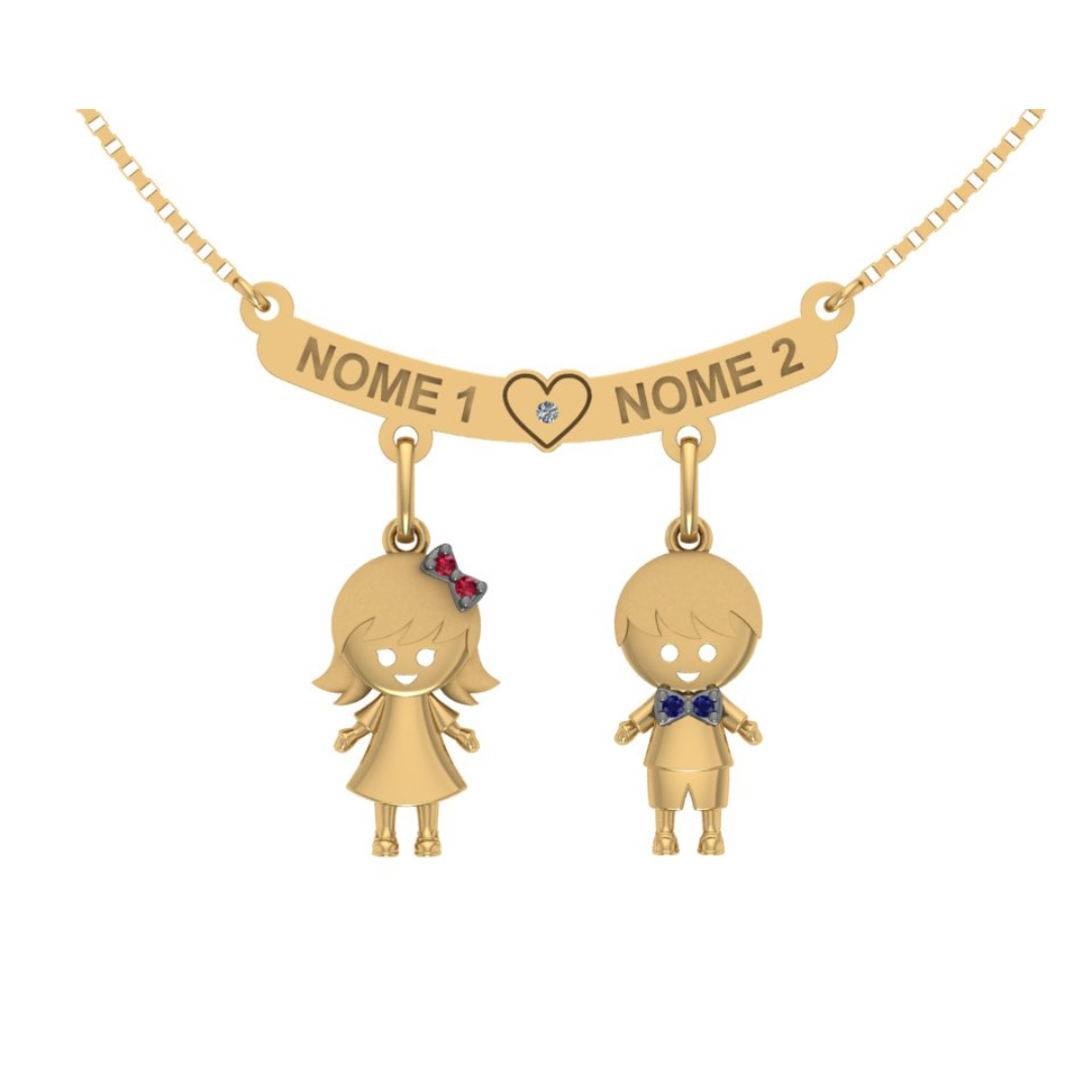 Gargantilha Canga Personalizada em Ouro 18k