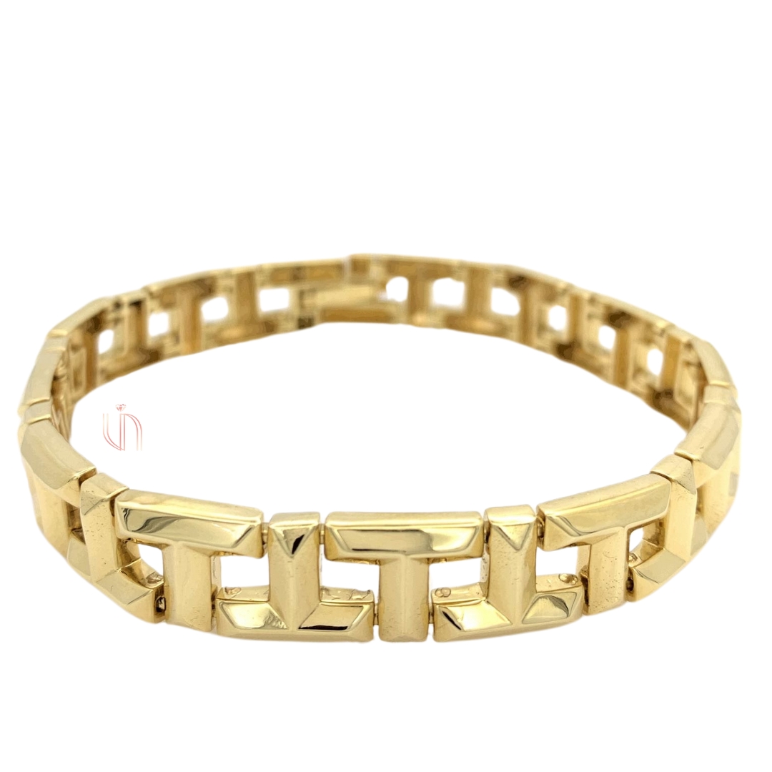 Pulseira T em Ouro Amarelo 18k