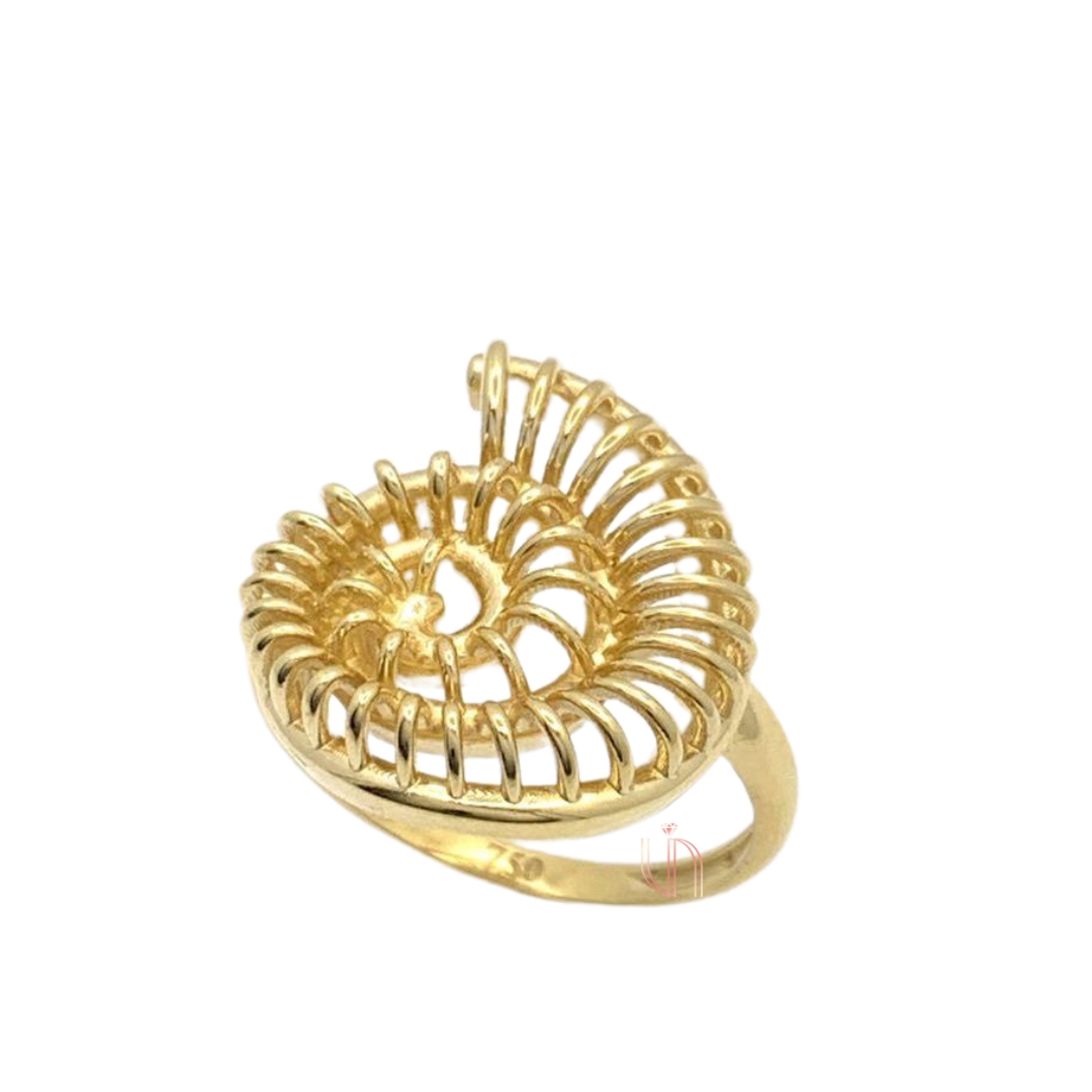 Anel Caracol em Ouro Amarelo 18k