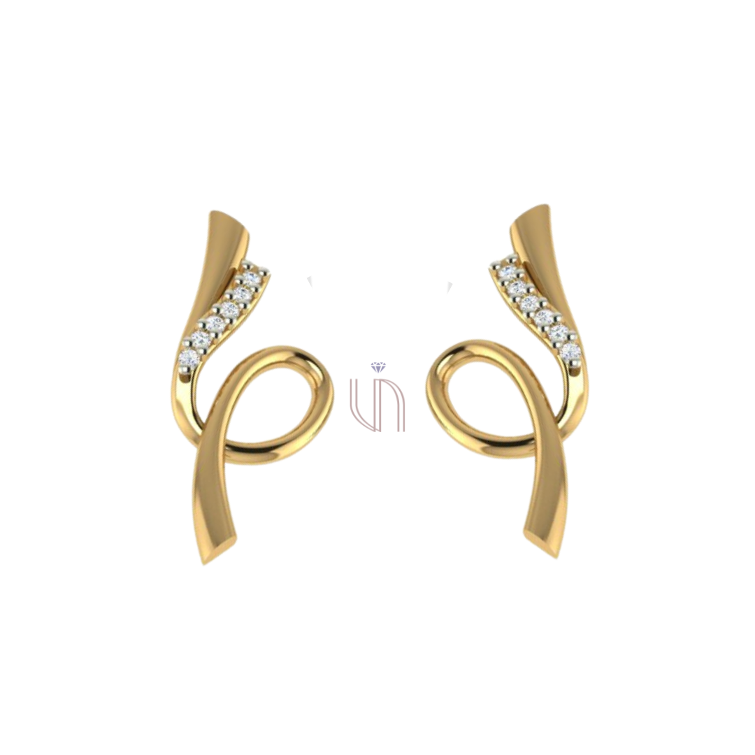 Brinco em Ouro Amarelo 18k com Diamantes