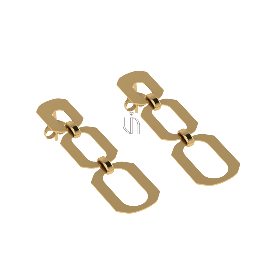 Brinco Laser em Ouro Amarelo 18k