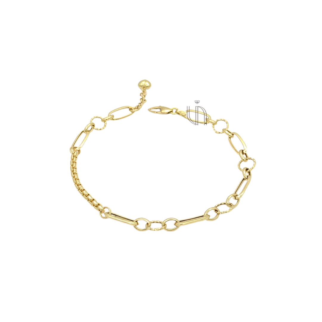 Pulseira Oca em Ouro Amarelo 18k