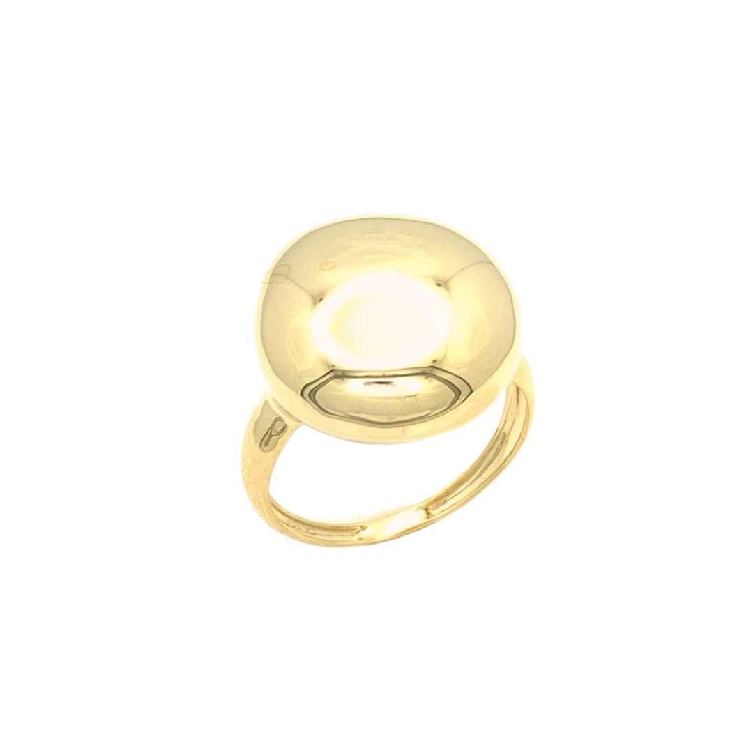 Anel Bola em Ouro Amarelo 18k