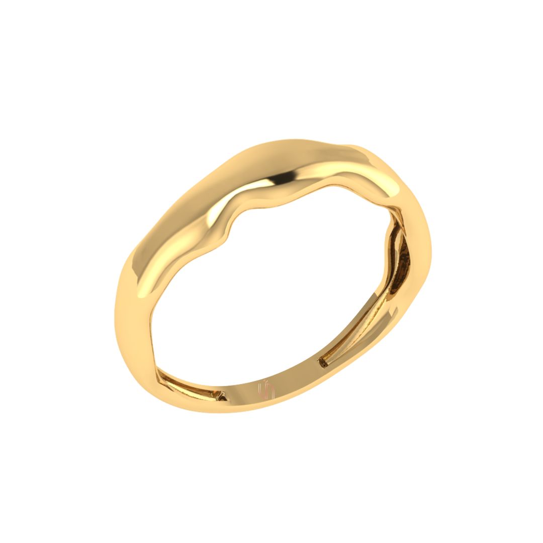 Anel Melt em Ouro Amarelo 18k